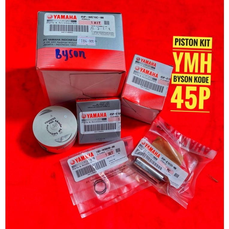PISTON SEHER KIT 45P YAMAHA BYSON ORIGINAL STD s/d 100 ORI ASLI  YAMAHA YGP-BOYRENK RACING