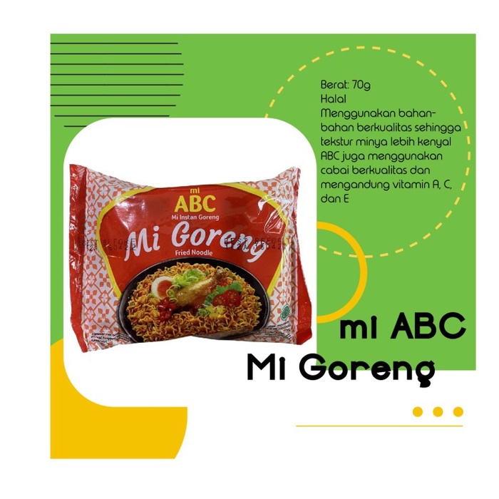 

NEW mi ABC Mi Instan Goreng / Fried Noodle / ABC President