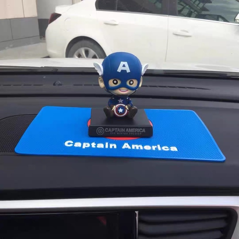 pajangan  mobil spiderman satuan bukan set Pajangan Dashboard Mobil Figure Bobble head Pajangan Goyang Avengers Superhero Batman Superman Spiderma