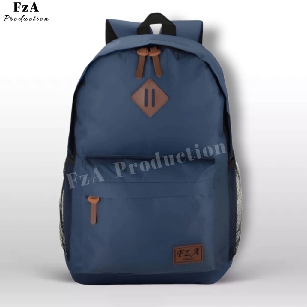 Tas Ransel Punggung Distro Casual Pria Wanita / Tas Ransel Laptop Original FzA FREE Tas Slempang Sporty