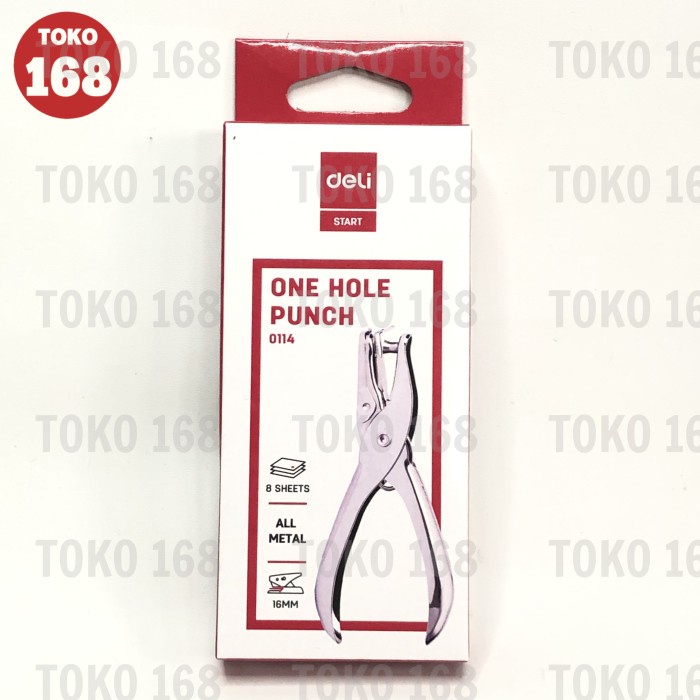 

Murah Deli One Punch Hole/ Pembolong Satu Lubang 6 Mm 0114 (Pcs) Trendi