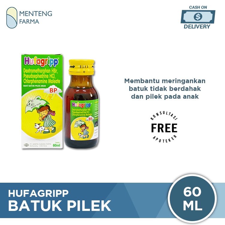 Hufagrip Hijau Obat Batuk Pilek Anak 60 mL