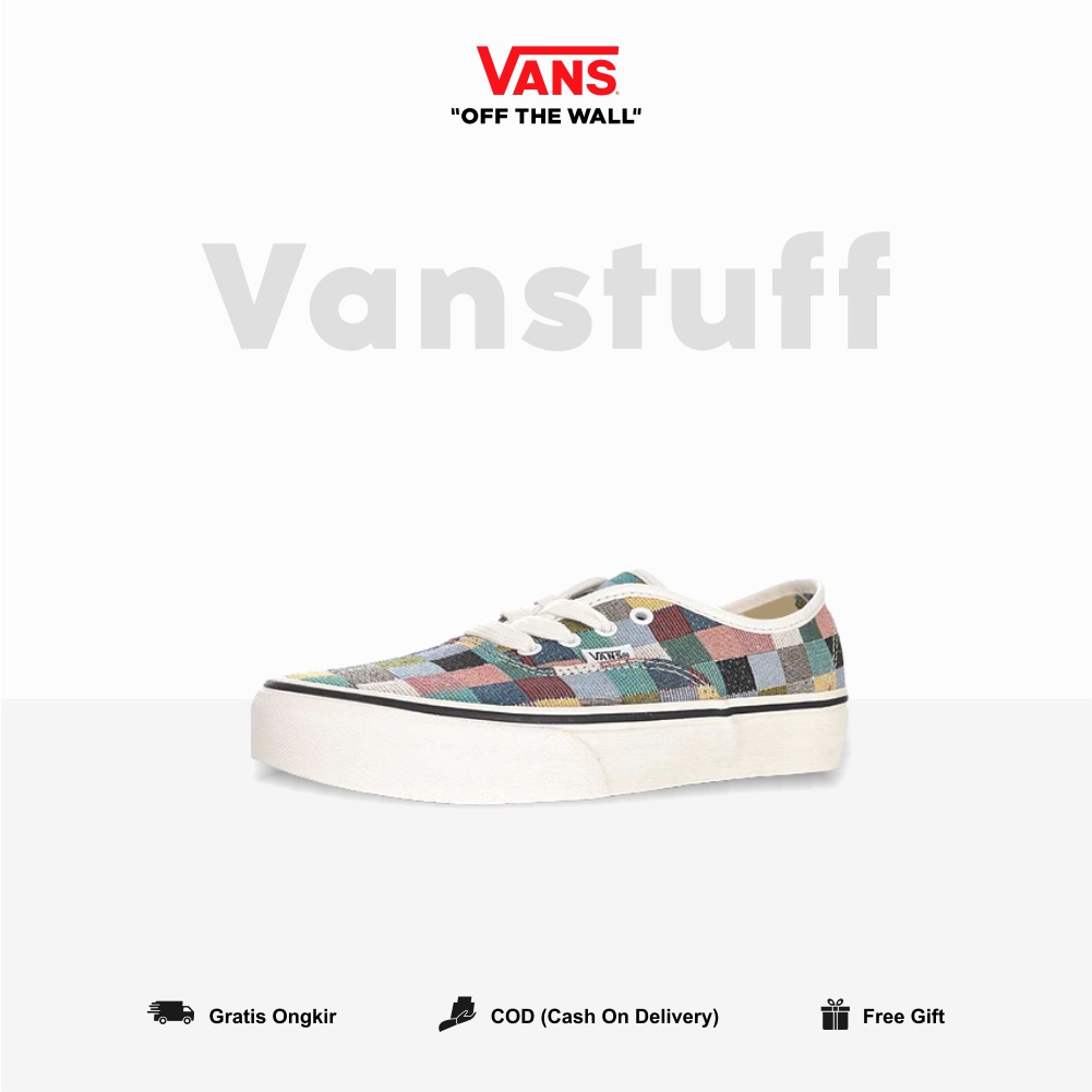 Vans Authentic Woven Checkerboard Multicolor Original100% BNIB Motif Catur Warna Warni Wanita