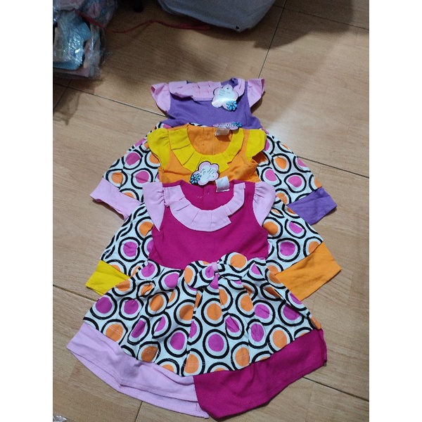 Dress Bayi anak perempuan 3 - 6 bulan