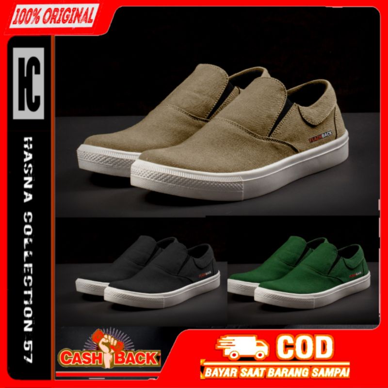 Sepatu Slop Pria Casual Falzback Sneakers Terbaru