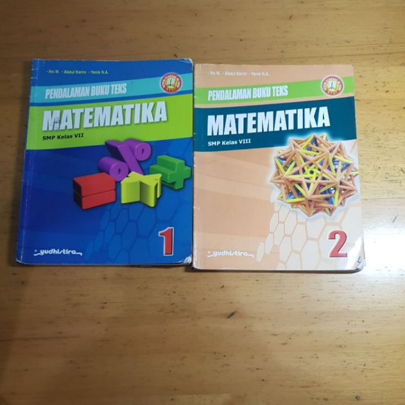 Buku Matematika Pendalaman Buku Teks kelas 7 dan 8, VII, VIII, Smp,  KTSP 2006, Yudhistira, Ifni M, 