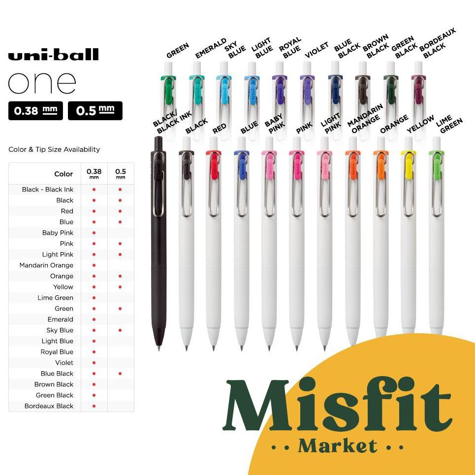 

NEW Uni Ball ONE UMN-S-38 Gel Pen 0.38 mm Uniball Pulpen ❄ 864