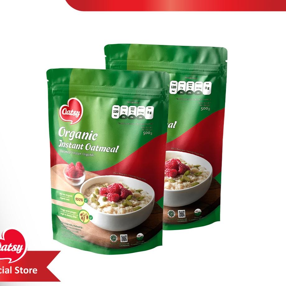 

Sikat abis--OATSY Organic Instant Oatmeal 500gr (Double Pack)