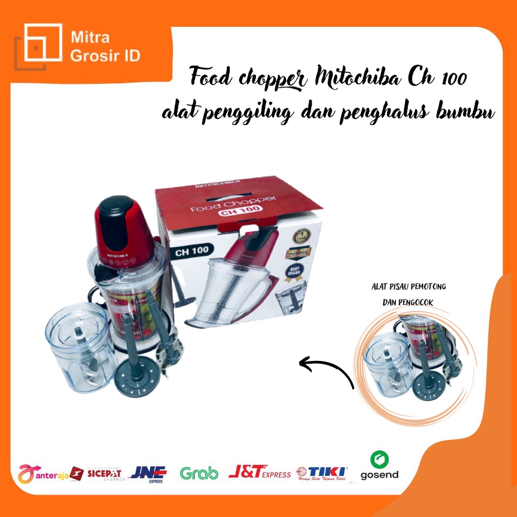 Food Chopper MITOCHIBA CH 100 Alat Penggiling dan Penghalus Bumbu