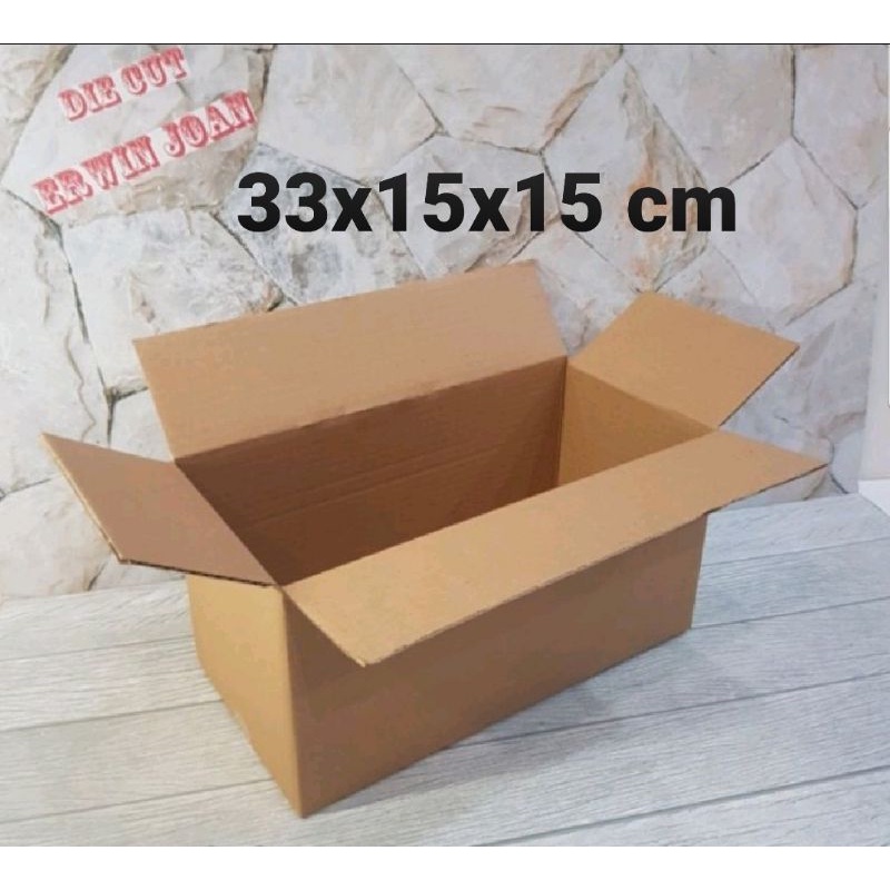 

Kardus / Box / uk. 33x15x15 cm/ Karton packing polos baru ST