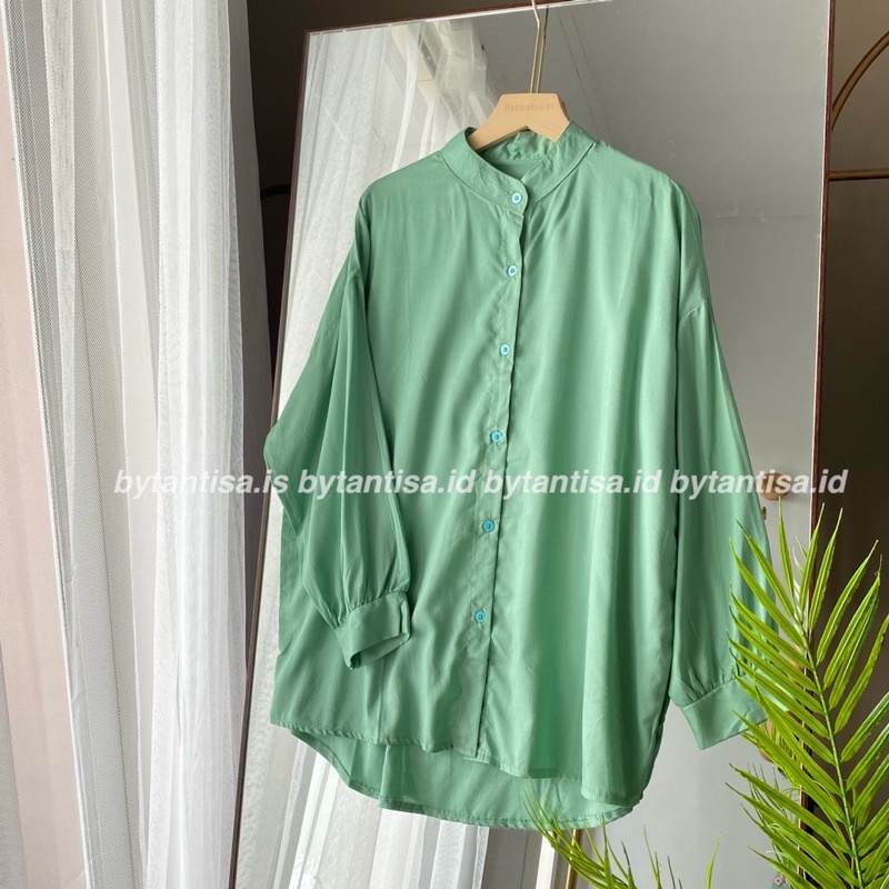 KEMEJA KATUN RAYON KERAH SHANGHAI CHIANG-I CECILIA BAHAN ADEM