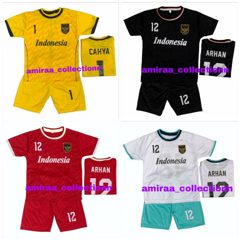 COD / SETELAN BAJU BOLA TIMNAS INDONESIA  ANAK TERBARU  / SET BAJU BOLA ANAK LAKI LAKI TERMURAH