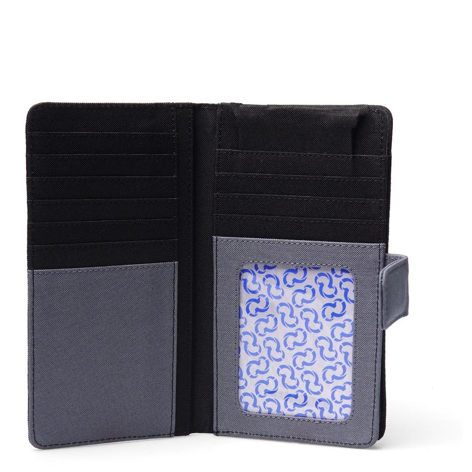 Sale Wallts Delmont Black Charcoal - Tas Dompet HP Handphone Selempang Wanita dan Pria Phone Wallet