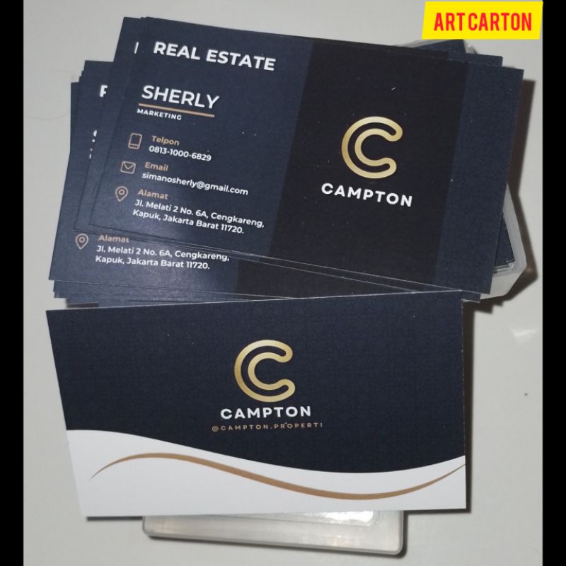 

Cetak Kartu Nama | Name Card Bahan ArtCarton Include BOX