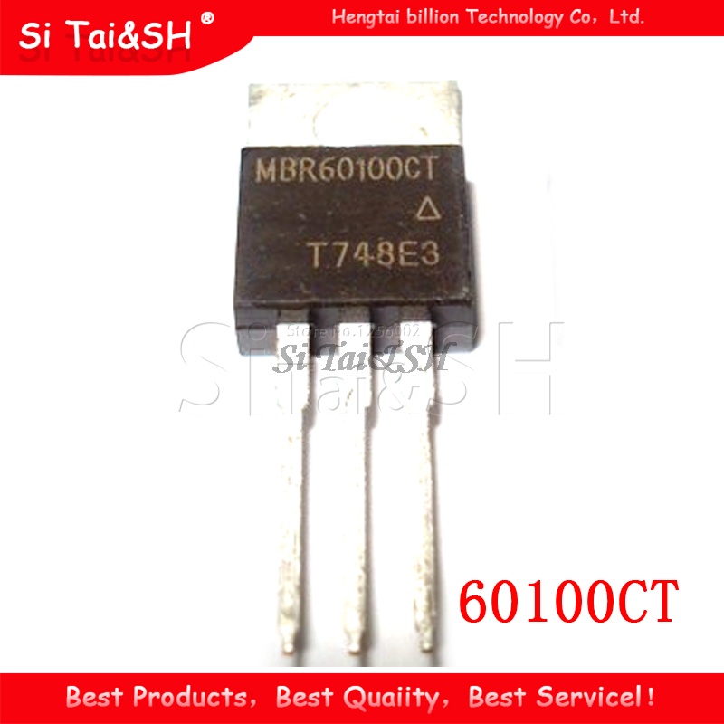 5pcs MBR60100CT TO220 MBR60100TO-220 60100CT V60100C Schottky diode 60A 100V Asli 新Pjg