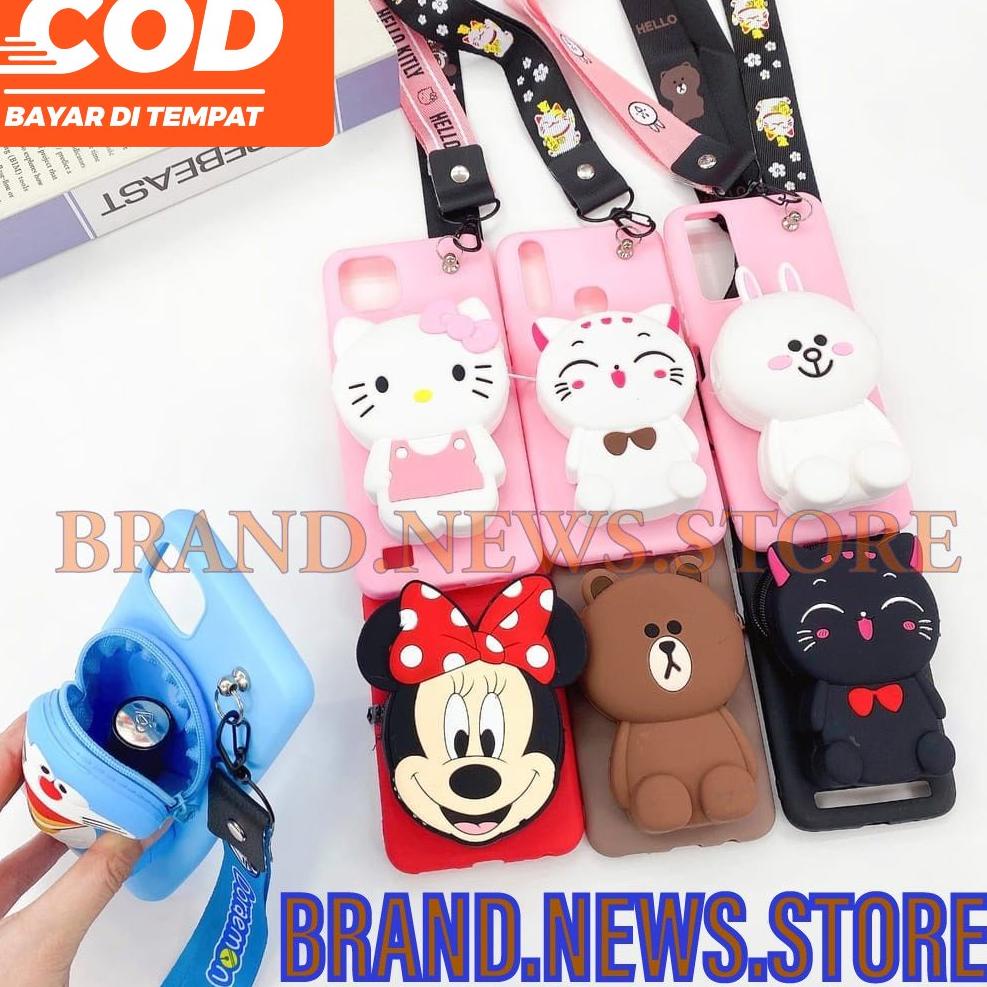 OPPO A83 /A71/ F1S /A59 /A39 /A57 2016 /A31 /A3S/ A53/ A33 2020/SOFT CASE KARAKTER DISNEY DOMPET KOI