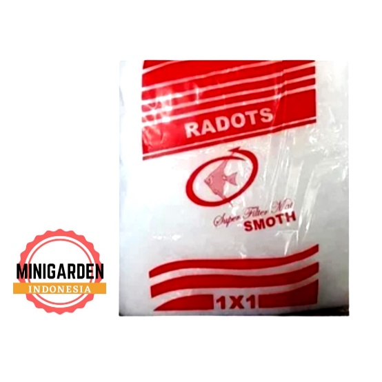 KAPAS FILTER RADOTS SUPER 100 X 100 busa aquarium kolam 1 x 1 meter