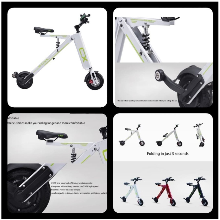 Sepeda Lipat Listrik Millennium Roda 2 - Millenium Scooter Electric