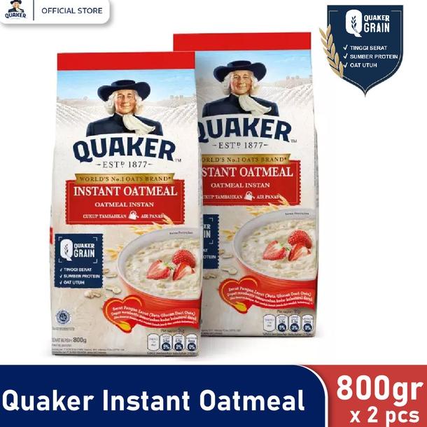 

︽ Quaker Instant Oatmeal 800 gr - Twin Pack READY 2989 ☀