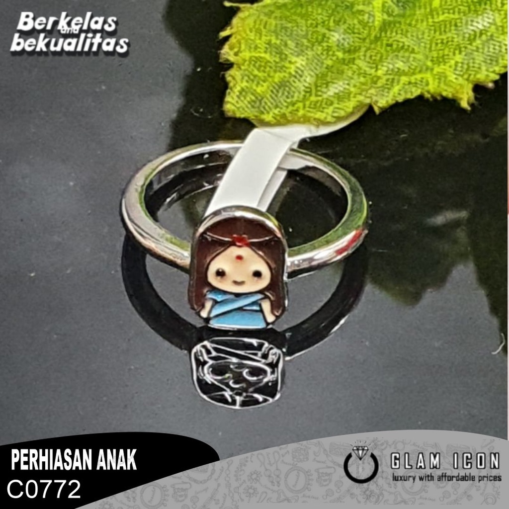 Cincin anak Karakter Putri little india  C0772 CAS