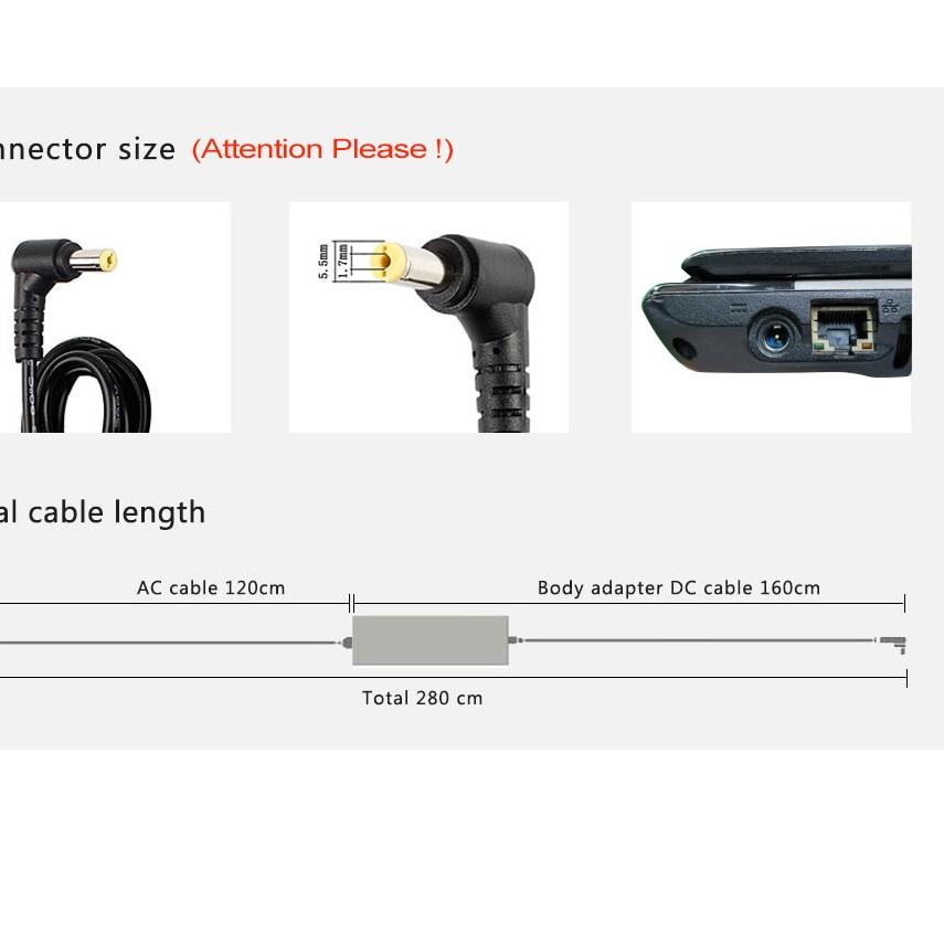 Termurah Charger Laptop Acer PA-1650-22 PA-1650-69 PA-1650-86 Adaptor Acer 19V 3.42A 65W ??
