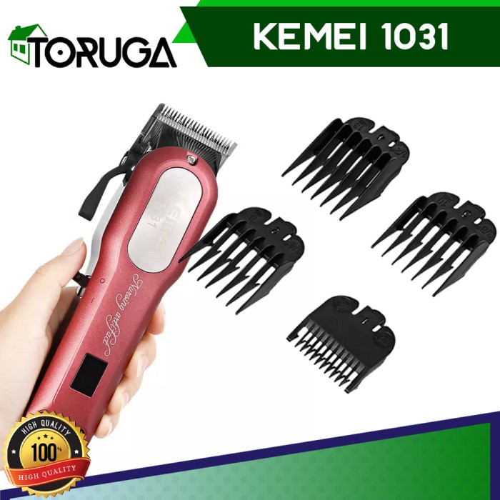 Alat Mesin Cukur Rambut Kemei KM-1031 Clipper Rechargeable Lithium