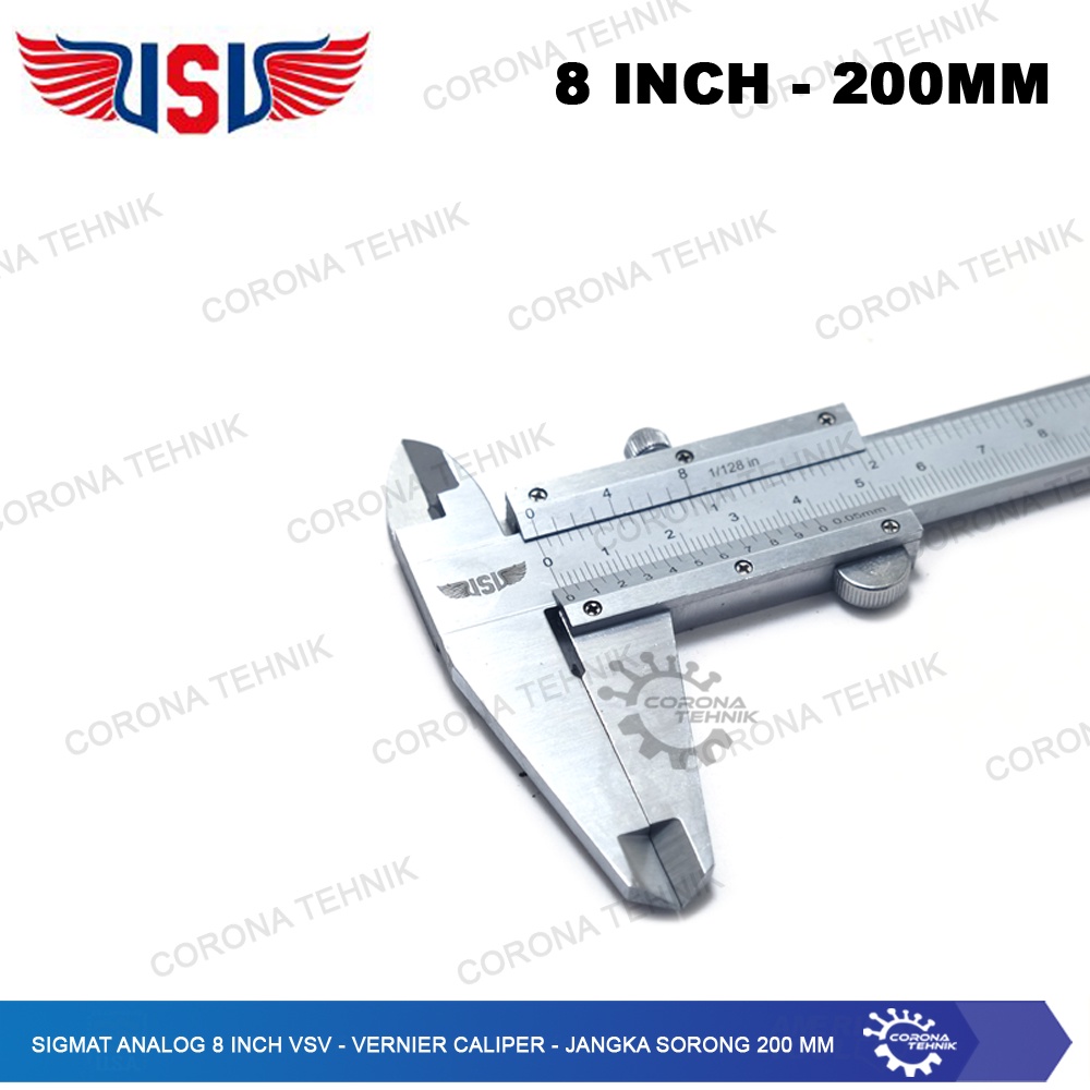 Jangka Sorong 200 mm - Sigmat Analog 8 Inch VSV - Vernier Caliper