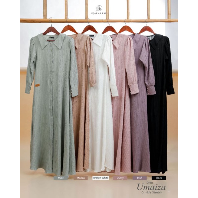 Umaiza Dress by Arrafi hijab gamis muslim Dress wanita polos simpel Terlaris