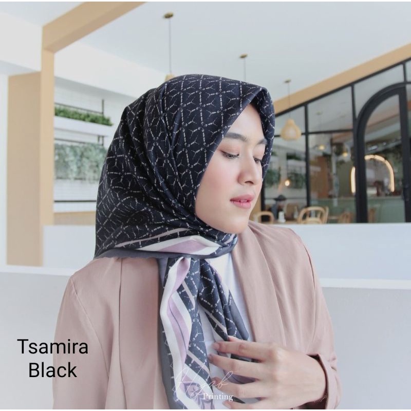 Motif Tsamira Hijab custom nama logo brand sendiri bahan voal ultima ultrafine jilbab kerudung voal 