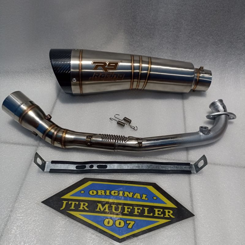 knalpot R9 h2 vario 160 new pcx 160 new fullset