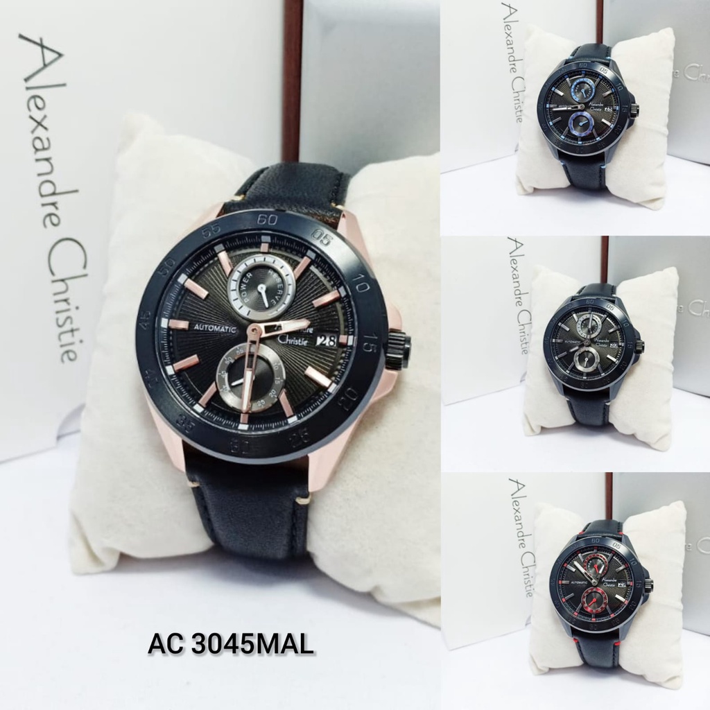 ALEXANDRE CHRISTIE OTOMATIS JAM TANGAN PRIA AC 3045MAL ORIGINAL GARANSI RESMI