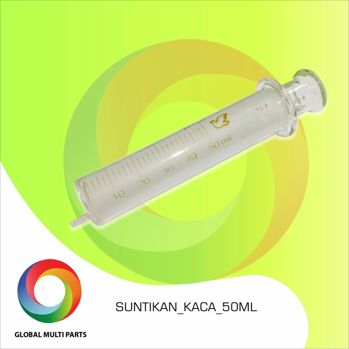 Sparepart Glass Syringe / Suntikan Kaca 50 Ml