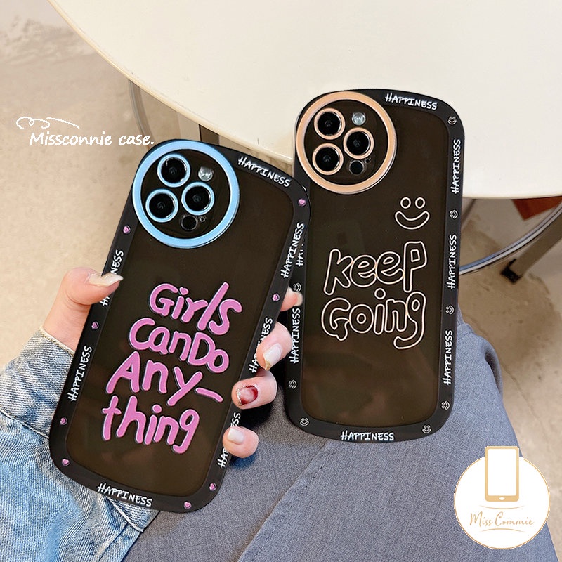 Case OPPO A17 A16 A57 A17K A5s A15 A12 A54 A7 A96 A55 A74 A3s A16K A95 A16E A31 A1K A12E A53 A33 A16s A5 A9 Reno 6z 85 6 7 4F A76 A35 A36 INS Fashion Label Huruf Soft Cover