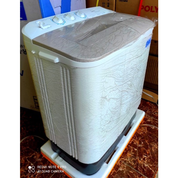 Mesin cuci 2 tabung 8 kg midea/mesin cuci mtd89 midea