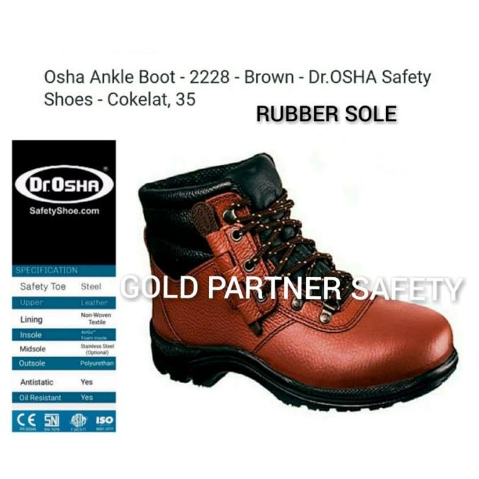 SEPATU SAFETY SHOES DR OSHA 2228 OSHA ANKLE BOOTS % ORIGINAL HD QC