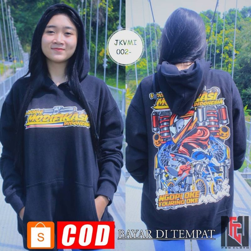 HOODIE VIXION MODIFIKASI INDONESIA HOODIE VIXION JARI-JARI JAKET VIXION JARI JARI KAOS VIXION BAJU F