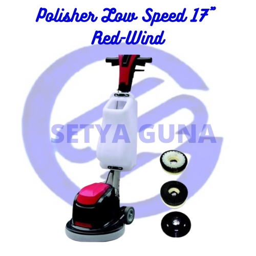 Polisher Low Speed 17" Red-Wind