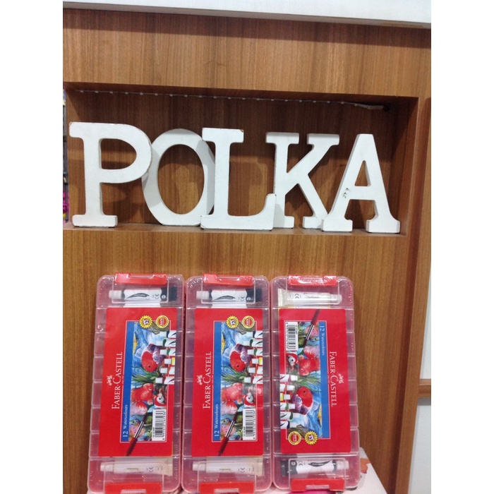 

Murah Cat Air / Water Colour Faber Castell 6Ml Isi 12 Warna Diskon