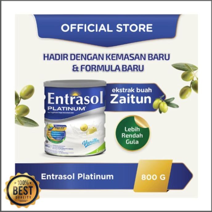 

[ COD ] ENTRASOL PLATINUM 800GR SUSU TINGGI PROTEIN UNTUK LANSIA RASA VANILLA