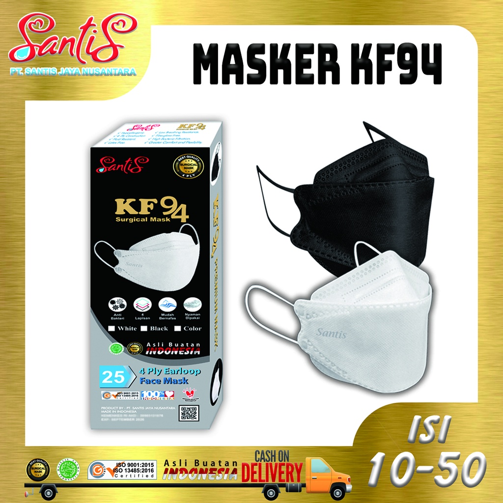 Masker KF94 Premium Medis SANTIS (Izin Kemenkes)