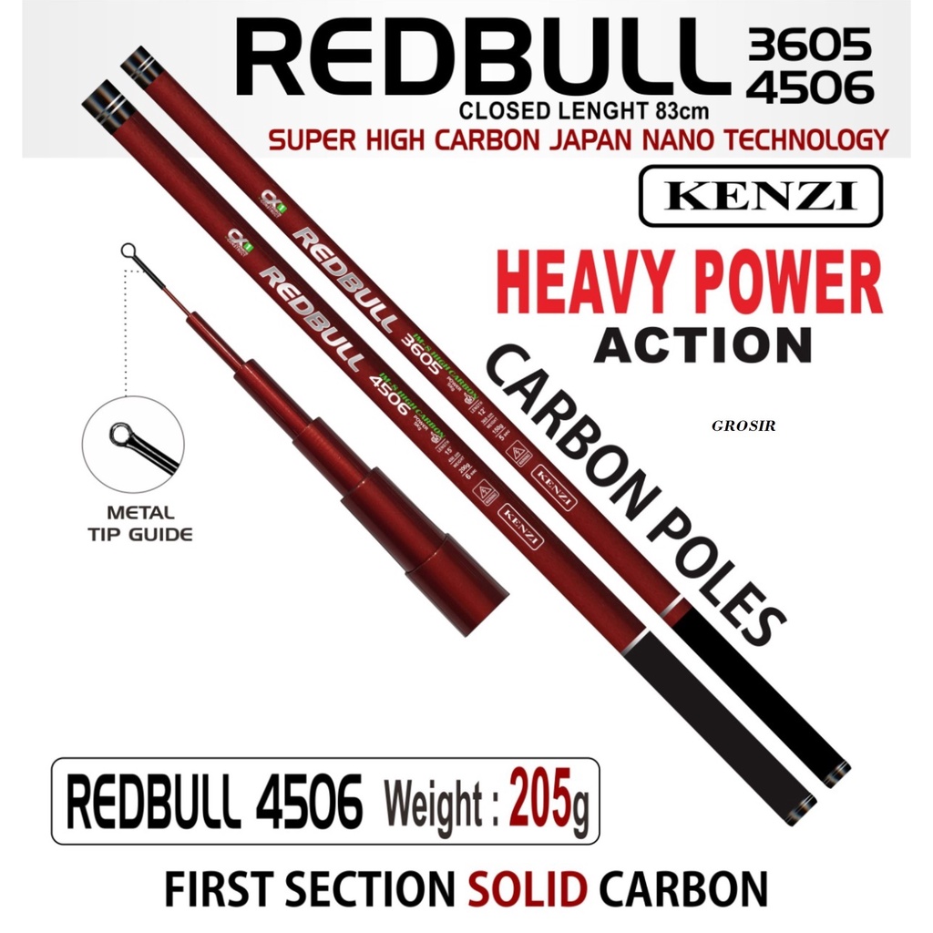 TEGEK KENZI REDBULL 450 CM ORIGINAL