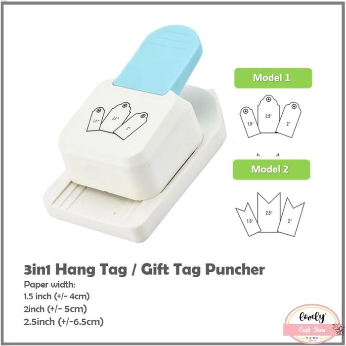 

Cantik Hang Tag, Gift Tag, Hang Tag Puncher 3In1 Label, Pembolong Kertas Berkualitas