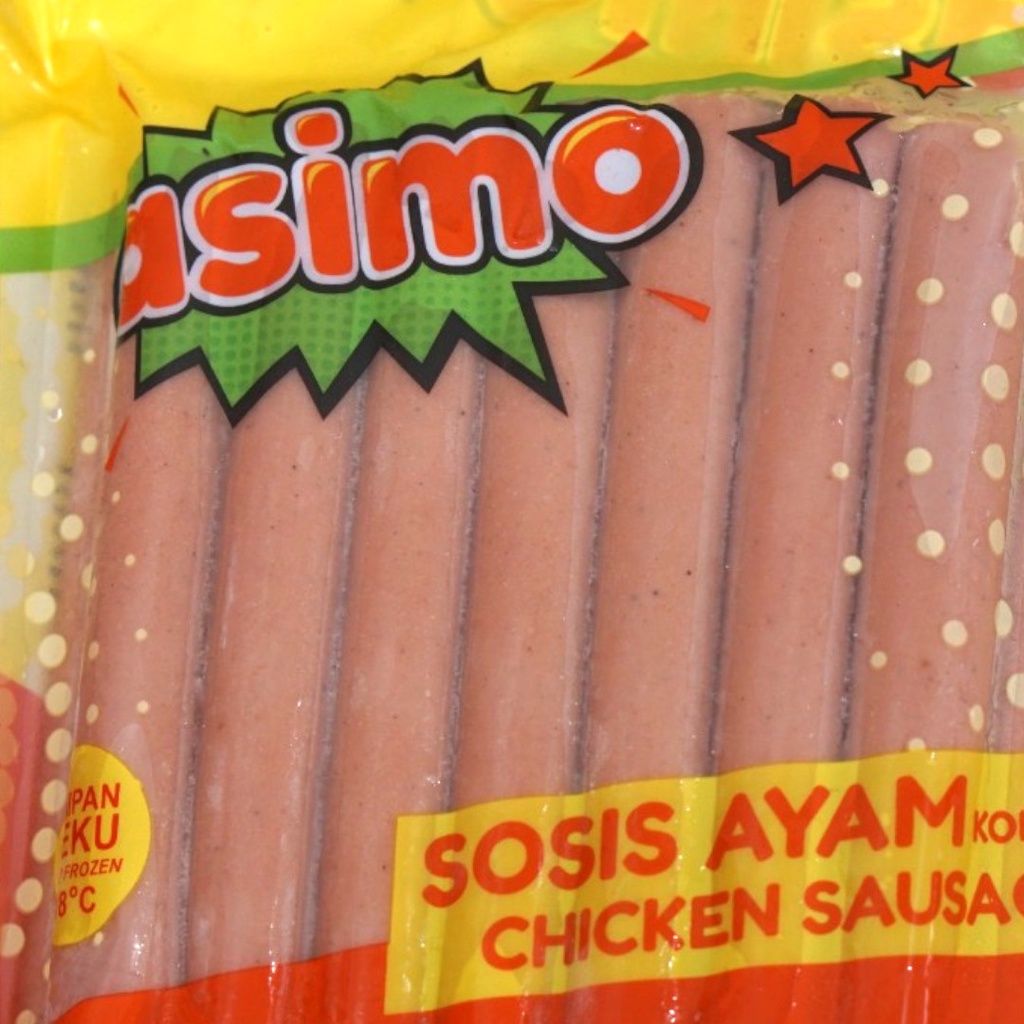 Sosis Ayam / Chicken Sausage Asimo 1KG / 500g / Enak / Lezat