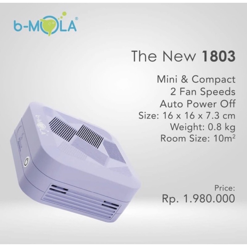 Bmola b-Mola 1803 Air Purifier - Garansi Resmi