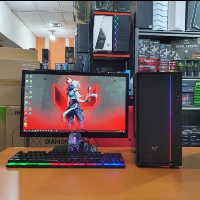 PC paket admin ofices Core i5  ram 8gb  +Monitor 19 in key mouse siap pakai promo