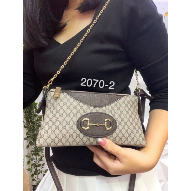 Tas Slempang Kode 2070 Tali Rantai Shoulder Dan Sling Bag