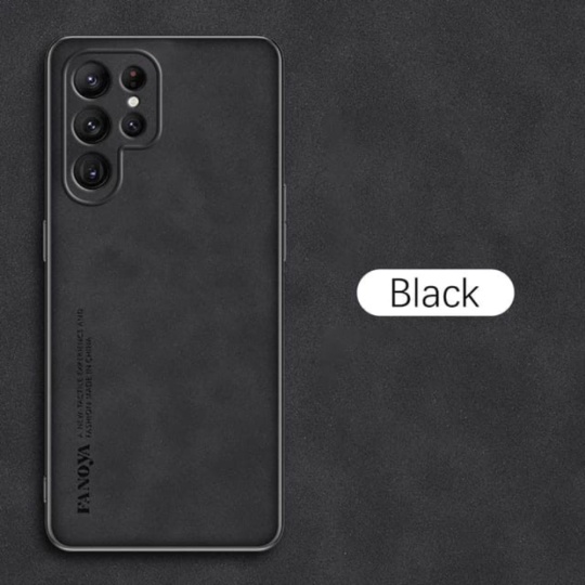 Jual SAMSUNG S22 ULTRA 5G SOFT CASE PREMIUM NAPPA LEATHER - Hitam Limited