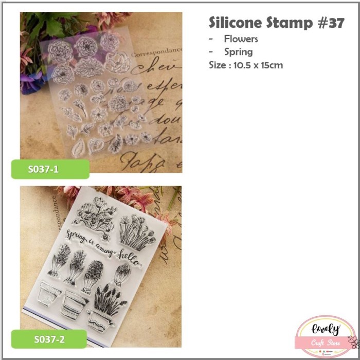 

Spesial Transparent Silicone Rubber Clear Stamp 37-Card, Art Craft, Scrapbook Terlaris