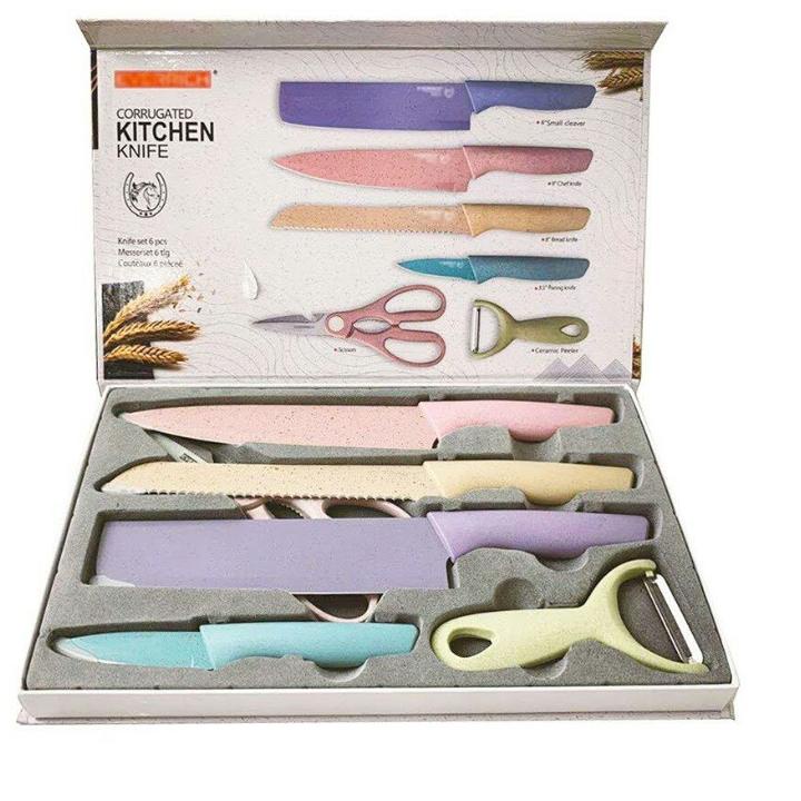 V0J3  SET EVCRIVERH WARNA WARNI 6 IN 1 ORIGINAL DUS BUKAN MAGNET  /  SET JERAMI / PERALATAN MASAK  S