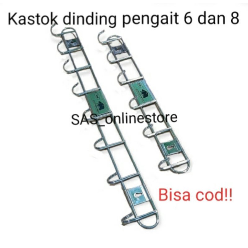 Kastok dinding pengait 6 dan 8/gantungan dinding stainlees baju celana